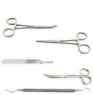 mediwave SURGICAL INSTRUMENT SET Utility CLAMP -5 PCS Utility Forceps
