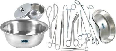 Bos Medicare Surgical Delivery Set Instrument Set of 13 Dressing Forceps
