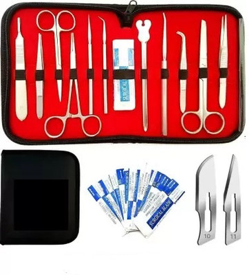 Cityhealth 22 Pcs Advanced Dissection Kit With Scalpel Knife Handle - 11 Blades - Case Utility Forceps
