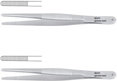 REVITI Dissecting forceps 6 inch 15 cm COMBO of 2 Tissue Forceps