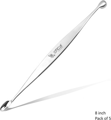 OTICA Surgical Double Ended Bone scoop for Bone Curette 8 inch pack of 5 Utility Forceps