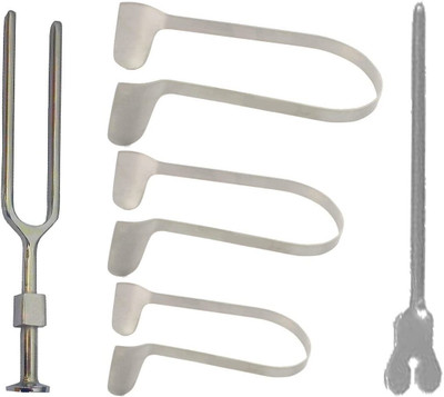 mediwave Surgical Instruments Kit Tuning Fork, Nasal Thudichum Set Nasal Probe Set of 3 Utility Forceps