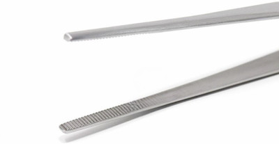 MDSS Plain Dissecting Forceps | Stainless Steel Surgical Tool for Medical 10 Inch Dressing Forceps