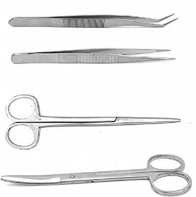 mediwave Surgical Instrument scissor Set of 4 Pc Utility Forceps
