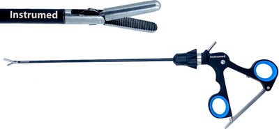 INSTRUMED Laparoscopic Grasper Plain 5mm Non Tooth Atraumatic Surgical Instrument Tissue Forceps