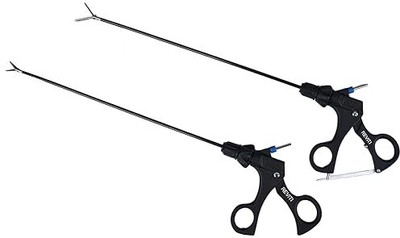 REVITI Laproscopic Metzenbaum Scissor & Bowel Holding Grasping Forcep Set Tissue Forceps