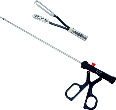 VSC Laparoscopic Bipolar Forceps X-Handle Clippinger Type 5mm Spiral Jaw Instruments Tissue Forceps