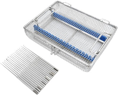 REVITI Rhoton Instrument set of 19 pcs for Neuro Surgery Instruments with mesh tray Suturing Forceps