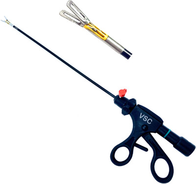 VSC Laparoscopic Bipolar Fenestrated Grasper 5mm Endoscopy Surgical Instruments Tissue Forceps