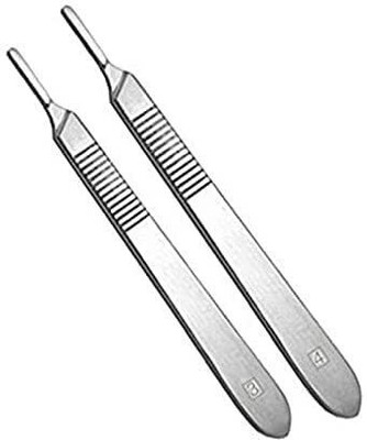mediwave Stainless Steel Scalpel Handle No. 4 And 3 NO for Surgical Blades Utility Forceps