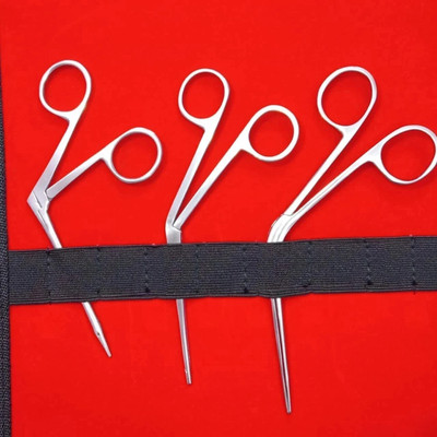 mediwave ENT SET OF 3 PC. SURGICAL STAINLESS STEEL DISSECTION KIT Hemostats Forceps