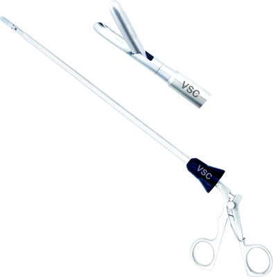 VSC Laparoscopic Spoon Forceps 10mm Stone Removal Gall Bladder Extractor Instrument Utility Forceps