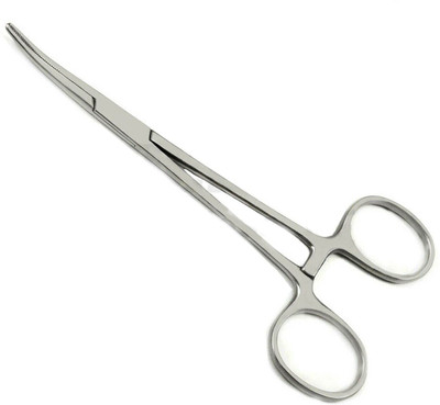 Lisamed Stainless Steel Artery Forceps Curved 8 Inch Dressing Forceps