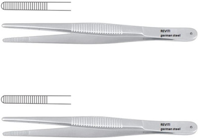 REVITI Dissecting forceps 6 inch 15 cm COMBO of 2 Tissue Forceps