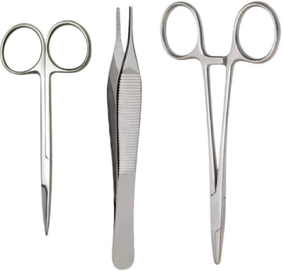 mediwave 3 Pcs Medical Student Suturing Tool Kit Utility Forceps