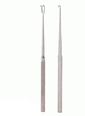 REVITI Skin Hook 1 prong & 2 prong micro surgery Stainless steel Set of 2 Dressing Forceps