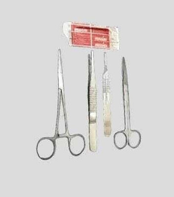 mediwave Dressing Surgical instruments set High Quality Stainless steel with 2 Blades Utility Forceps