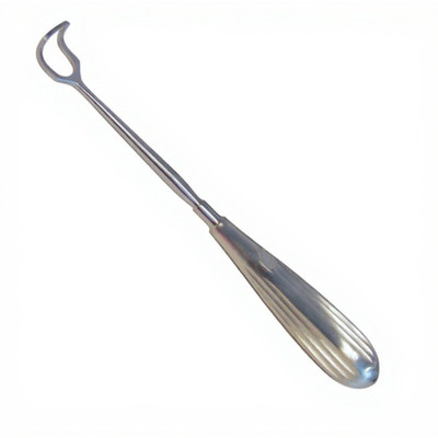 hospiclub Adenoid Curette ENT Surgical Instrument for Tissue Removal - Reusable Tissue Forceps