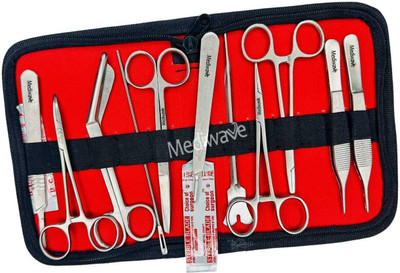 mediwave Minor Surgery Set Surgical Instruments Kit Stainless Steel With Case Utility Forceps