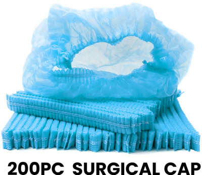 Hy-savio 200pcDisposable Medical Head Cap | Bouffant Cap for Hospital, Salon & Kitchen Surgical Head Cap(Disposable)