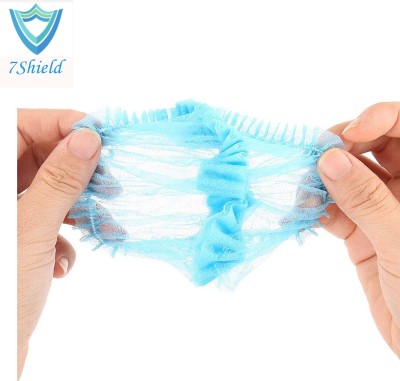 7SHIELD 200 Pieces Disposable Non Woven Bouffant (Blue) Surgical Head Cap(Disposable)