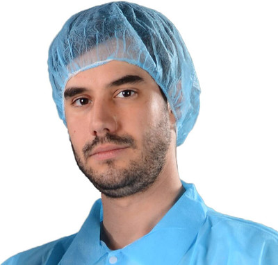 The Divine Exports REX-110 SURGICAL HEAD CAP PACK OF 100 SURGICAL HEAD CAP BLUE COLOR (Disposable) Surgical Head Cap(Disposable)