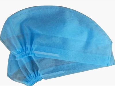 WOVFLY CARING SOLUTIONS Doctor's Cap | Nonwoven Surgeon Cap with Elasticated Back | Pack of 100 Caps Surgical Head Cap(Disposable)