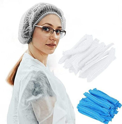 The Divine Exports Boufaant Cap Surgical Head Cap(Disposable)