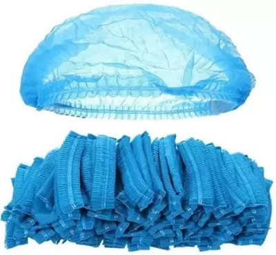 7SHIELD Blue bouffant cap Surgical Head Cap(Disposable)