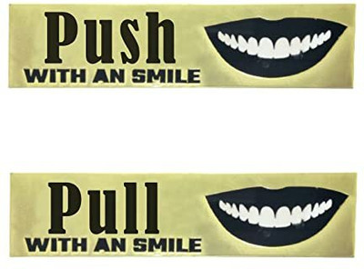 Unique Dents Pull & Push Emergency Sign(Reflective Sign)