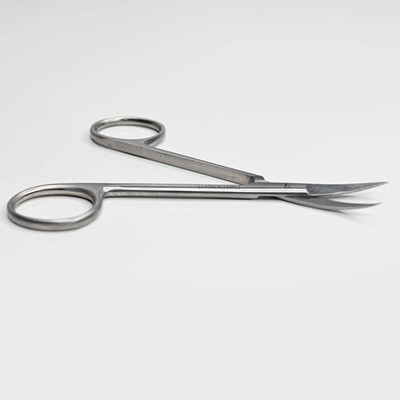 Polodent Dental IRIS Scissor Curved 4.5in /NA Surgical Plier(Steel)