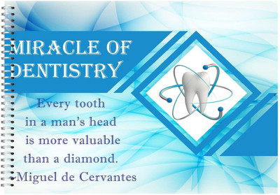 Dental Album, Dental Educational Book, Booklet English Language(Spiral, Unique Dents)