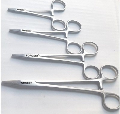 Forgesy Needle Holder (pack of 4pcs)(4,5,6,8inches) Surgical Plier(Stainless Steel)