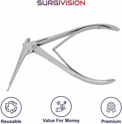 SurgiVision Kerrison Bone Nibbler High-Precision Orthopedic Rongeur Bone Cutting Trimming Surgical Plier(Stainless Steel)