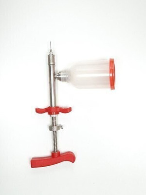 RSSW Poultry Vaccinator 0.1ml 2ml 5ml Injection Syringe Veterinary With Bottle Surgical Plier(Brass)
