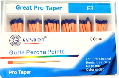 NMD Dental Tool Gutta Percha Protaper Points (F3(Blue) (Pack Of 60 Points) Surgical Plier(Plastic)