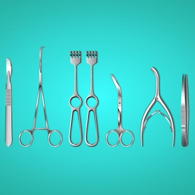 Forgesy 7pcs sharp surgical instruments set (1set) Utility Forceps