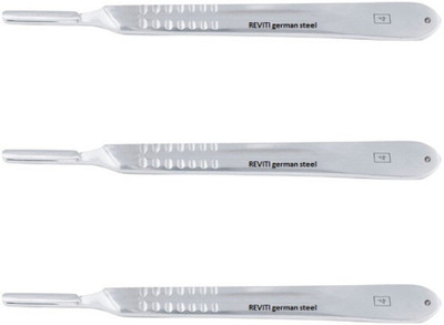 REVITI B.P handle no.4 geman steel COMBO of 3 Surgical Scalpel(Pack of 3)