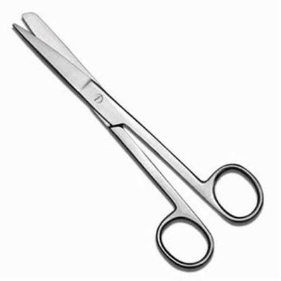 PREQURE Dressing scissor 6 inch Straight Operating Scissors(Blunt/Sharp Blades)
