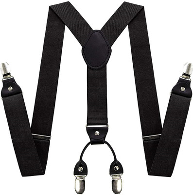 greyfab Y- Back Suspenders for Men(Black)