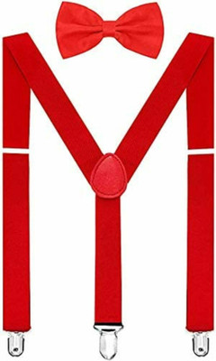 YOS TRENDZ Y- Back Suspenders for Men(Red)