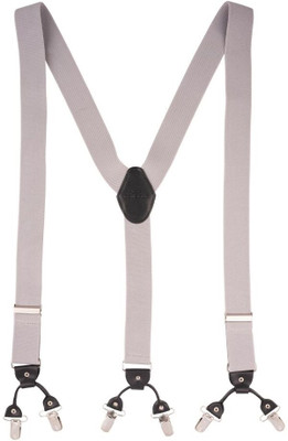 the tie hub Y- Back Suspenders for Men(Grey)
