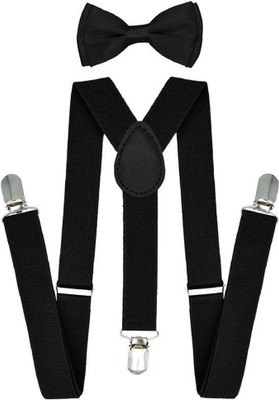 YOS TRENDZ Y- Back Suspenders for Men(Black)