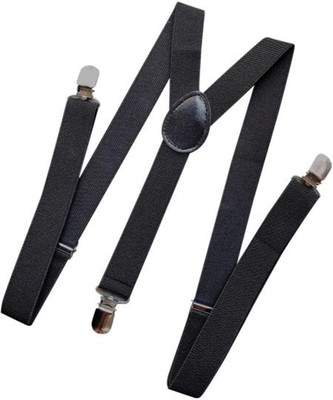 YOS TRENDZ Y- Back Suspenders for Men(Black)