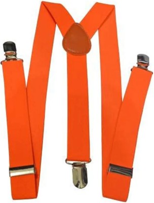 Aadikart Y- Back Suspenders for Men, Boys, Girls, Women(Orange)