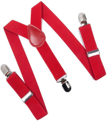 CAPE9 Y- Back Suspenders for Men(Red)