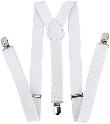 Galore Y- Back Suspenders for Men(White)