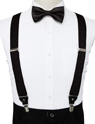 Yeahmom Y- Back Suspenders for Men(Black, Brown)