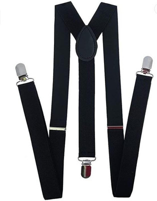 ACPL ANMOL Y- Back Suspenders for Men(Black)