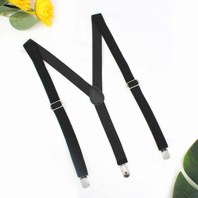 Kavove Y- Back Suspenders for Men(Black)